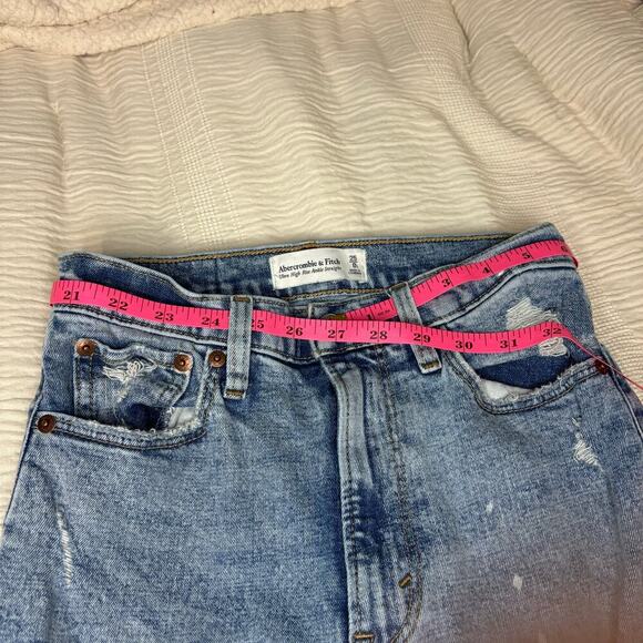Abercrombie & Fitch Ultra High Rise Ankle Straight Jeans Size 25 - Picture 8 of 10
